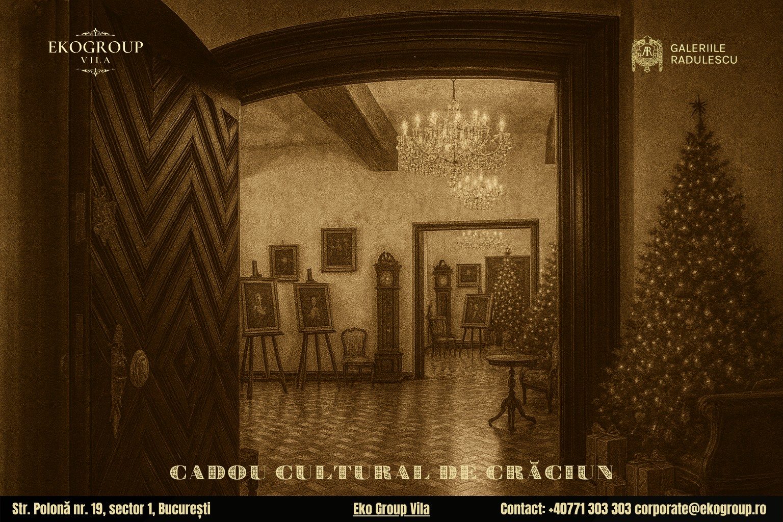 Cadou de Crăciun Inedit: O Călătorie Nostalgică la Expoziția „Crăciunul anilor ’30” de la Eko Group Vila